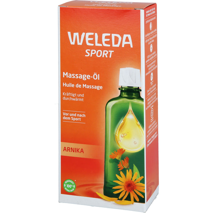 WELEDA Sport Massage-Öl Arnika kräftigt und durchwärmt, 200 ml Huile