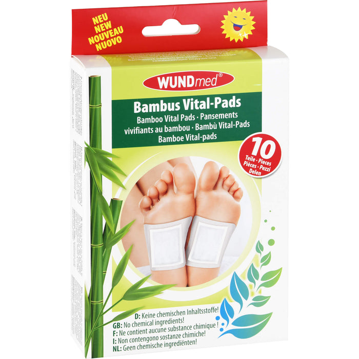 Bambuspflaster Vital-Pads Entgiftung+Vitalisierung, 10 pc Pansement