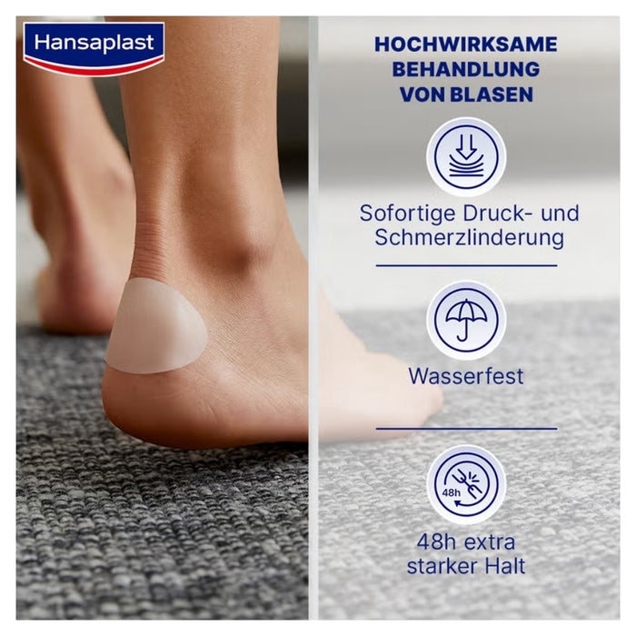 Hansaplast Blasen-Pflaster groß für Fersen, 5 pcs. Patch