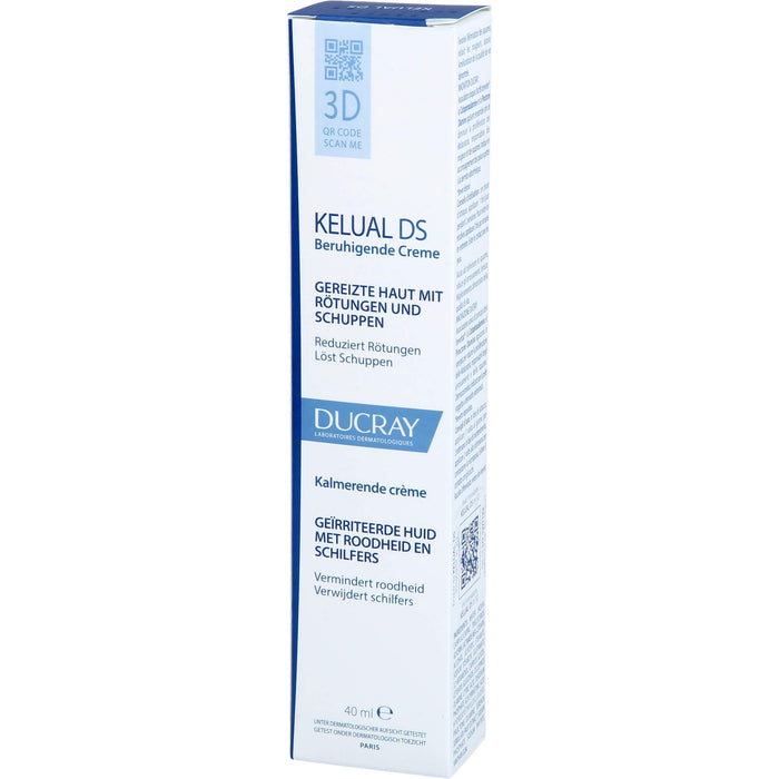 DUCRAY KELUAL DS beruhigende Creme reduziert Rötungen und löst Schuppen, 40 ml Creme