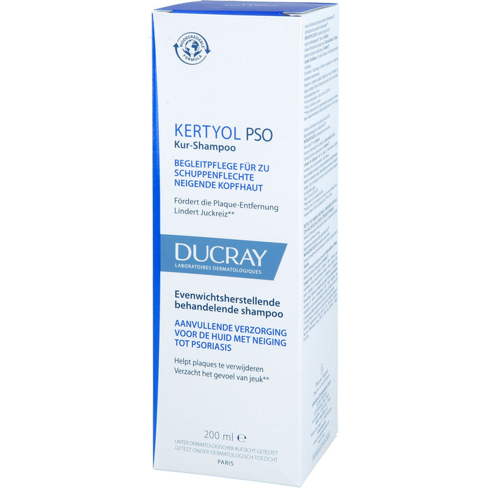 KERTYOL PSO ausgleichendes Kur-Shampoo für zu Schuppenflechte neigende Kopfhaut, 200 ml Shampoing