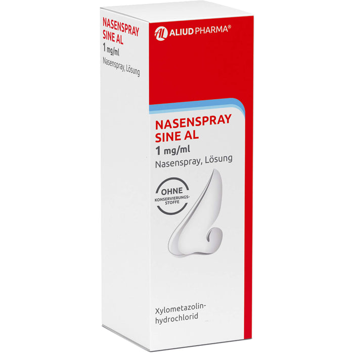 Nasenspray sine AL 1 mg/ml Nasenspray bei Schnupfen, Nasennebenhöhlen-Entzündung und allergischem Schnupfen, 10 ml Lösung