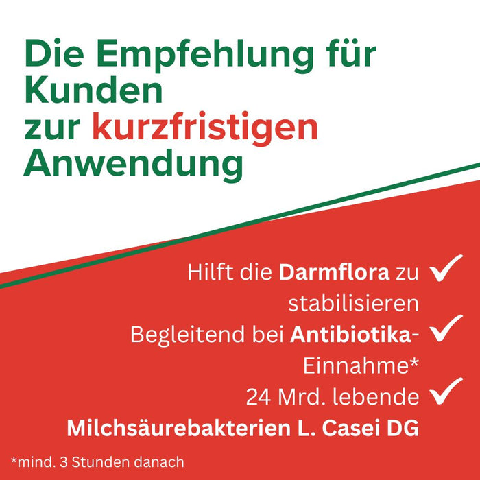 Enterolactis Plus - natürliche Versorgung der Darmflora und des Darmmikrobioms mit L. Casei DG - 24 Mrd. lebende Zellen pro Kapsel - laktosefrei & glutenfrei, 30 pcs. Capsules