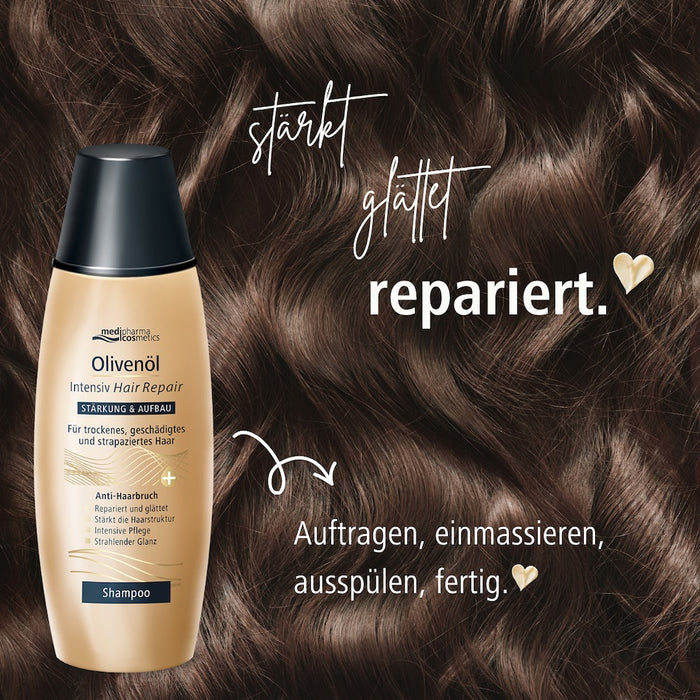 Medipharma Cosmetics Olivenöl Intensiv Hair Repair Shampoo, 200 ml Shampoing