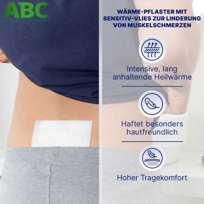 Hansaplast ABC Wärme-Pflaster mit Sensitiv-Vlies 14 x 10 cm, 2 pcs. Patch