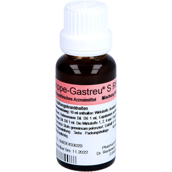 Dr. Reckeweg Grippe-Gastreu S R6 Tropfen bei Erkältungskrankheiten, 22 ml Solution