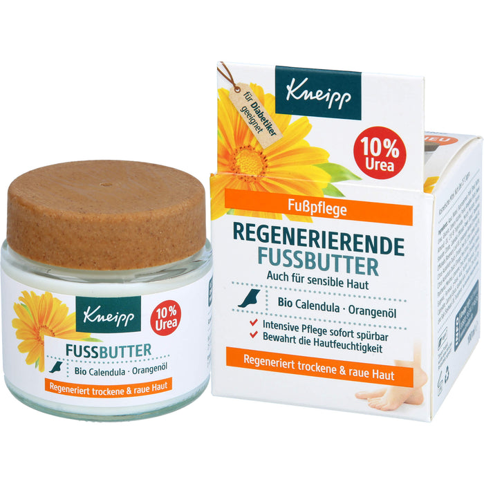 Kneipp regenerierende Fußpflege für trockene und raue Haut, 100 ml Crème