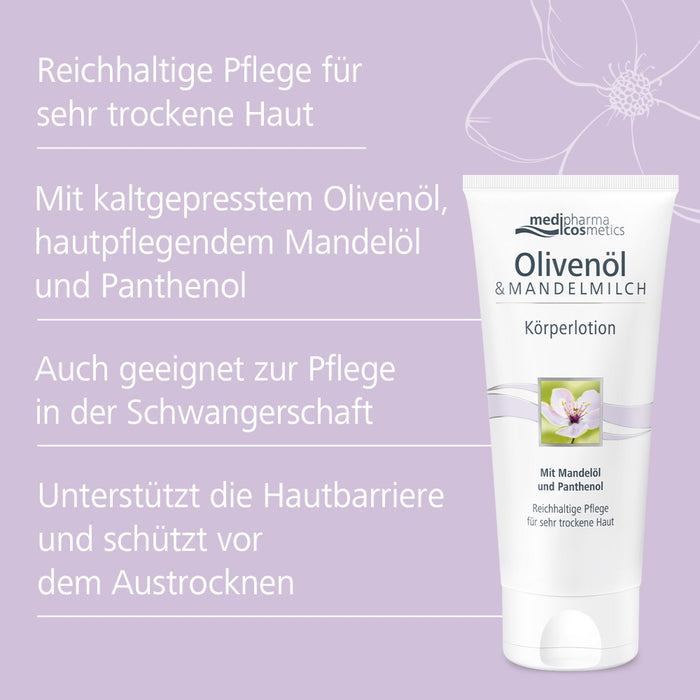 medipharma cosmetics Olivenöl & Mandelmilch Körperlotion, 200 ml Lotion