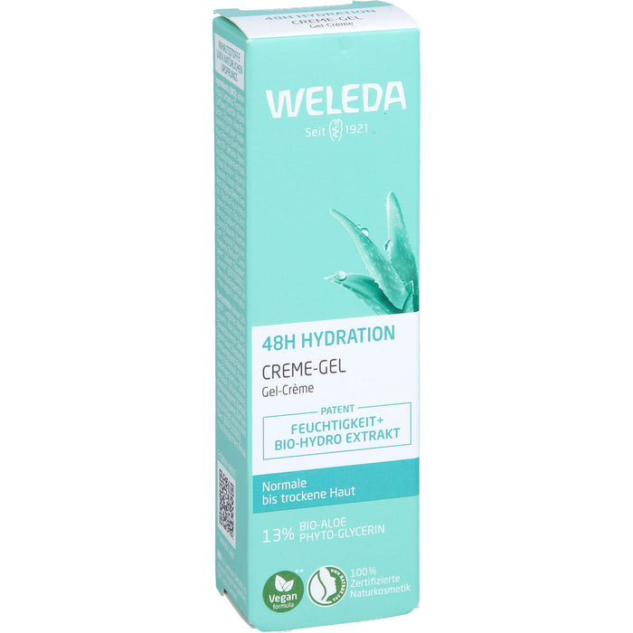 WELEDA 48H Intensive Hydration Creme-Gel für normale & trockene Haut, 30 ml Crème