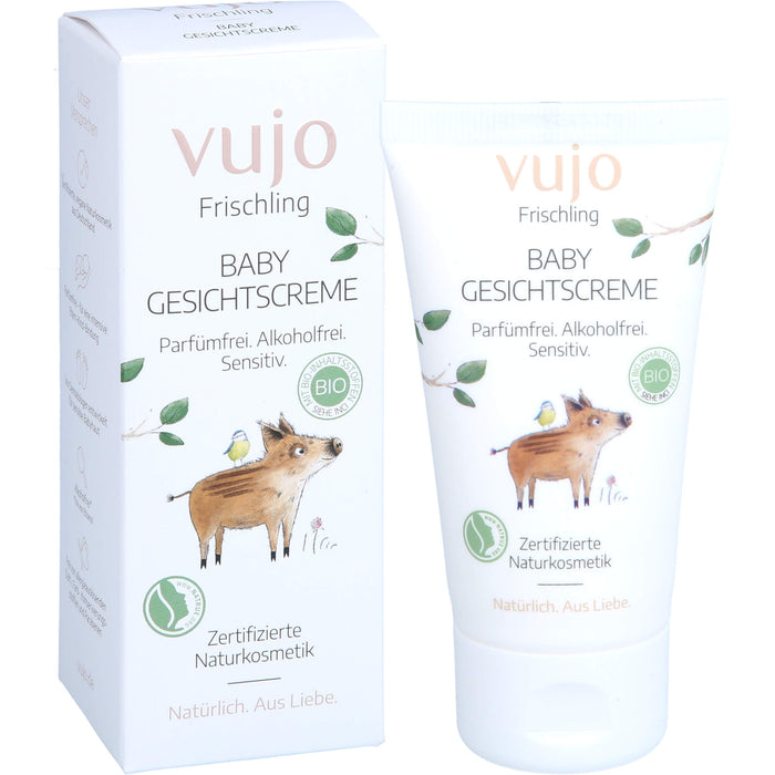 vujo Frischling Baby Gesichtscreme, 50 ml Crème