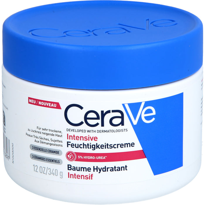 CeraVe Intensive Feuchtigkeitscreme für sehr trockene bis juckende Haut, 340 g Creme