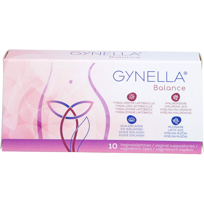 GYNELLA Balance Vaginalzäpfchen zur Aufrechterhaltung der Vaginalschleimhaut, 10 St. Zäpfchen
