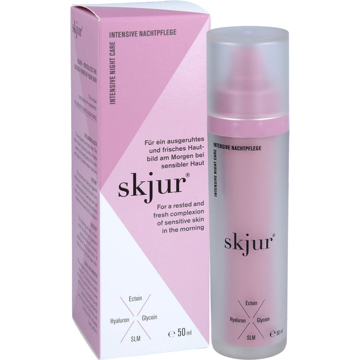 Skjur Intensive Nachtpflege für ein ausgeruhtes und frisches Hautbild bei sensibler Haut, 50 ml Cream