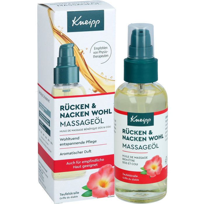 Kneipp Rücken & Nacken Wohl Massageöl Teufelskralle, 100 ml Huile