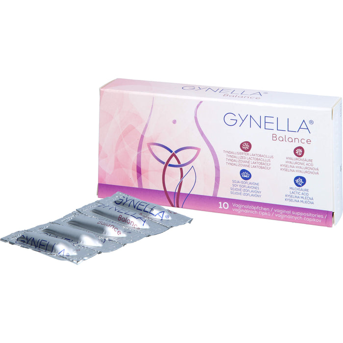 GYNELLA Balance Vaginalzäpfchen zur Aufrechterhaltung der Vaginalschleimhaut, 10 St. Zäpfchen