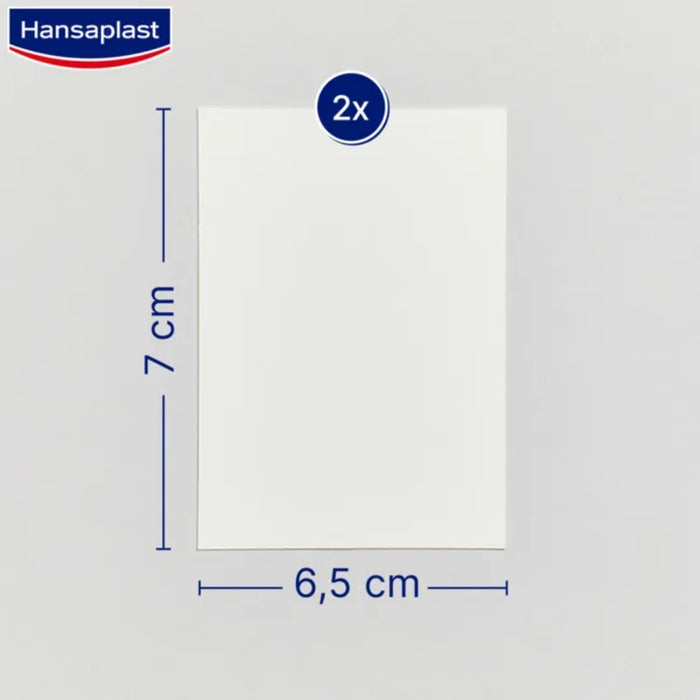 HANSAPLAST Druckstopp Pflaster schützt als durchsichtiges Polster vor Reibung und beugt Blasen und Druckstellen vor, 2 pc Pansement