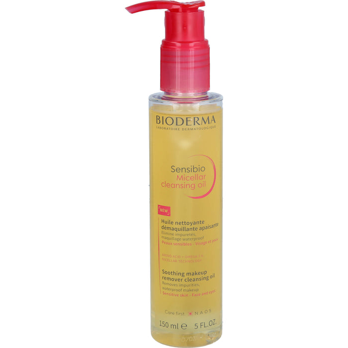 BIODERMA Sensibio Mizellenreinigungsöl reinigt, beruhigt und pflegt empfindliche Haut, 150 ml Öl