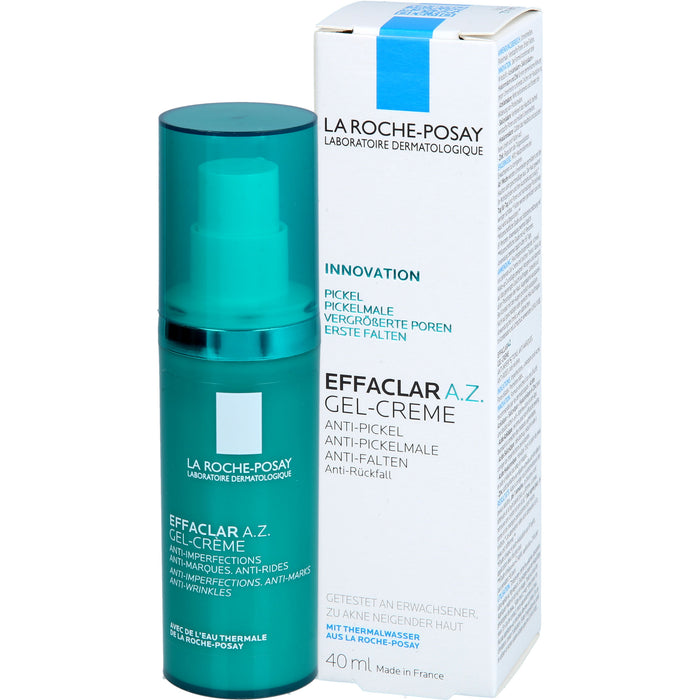 La Roche-Posay Effaclar A.Z. Gel-Creme Anti-Pickel, Anti-Pickelmale, Anti-Falten, 40 ml Crème
