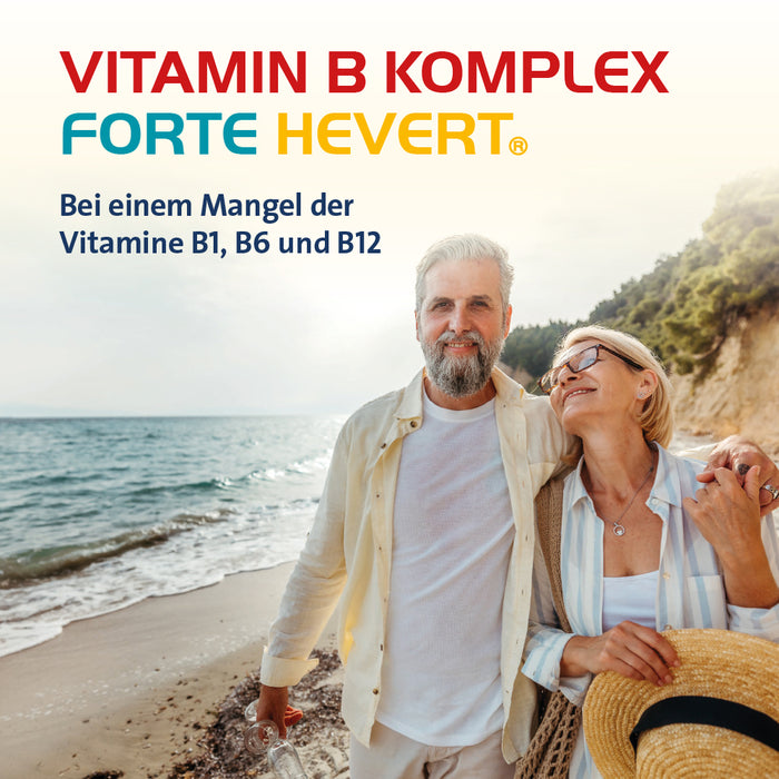Vitamin B Komplex forte Hevert zur Therapie nachgewiesener Mangelzustände der Vitamine B1, B6 und B12, 100 pc Tablettes