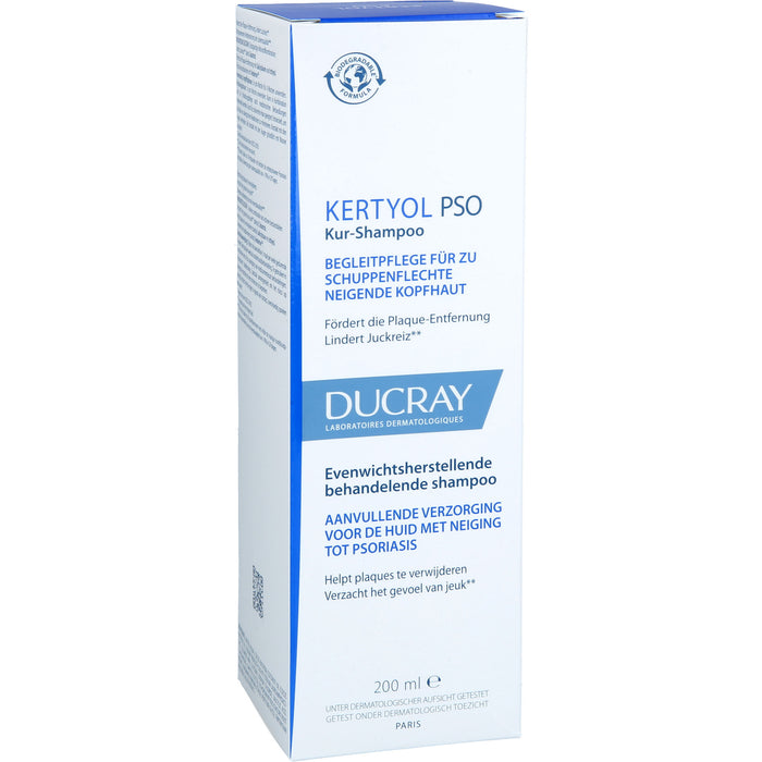 KERTYOL PSO ausgleichendes Kur-Shampoo für zu Schuppenflechte neigende Kopfhaut, 200 ml Shampoing