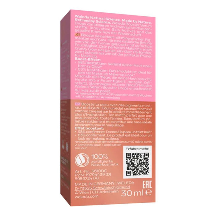 WELEDA Sunkissed Bronzing Serum Drops sofortige Feuchtigkeit & bronzy Glow, 30 ml Solution