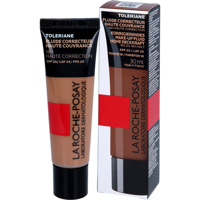 La Roche-Posay Toleriane korrigierendes Make-up Fluid Nr. 18 für empfindliche und unreine Haut, 30 ml Creme