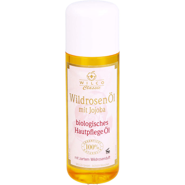 WILCO Wildrosen Öl 100% naturrein mit Jojoba, 100 ml Öl