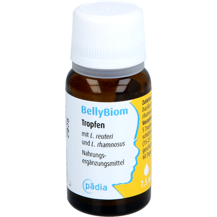 BellyBiom Tropfen unterstützen die kindliche Darmflora mit bewährten Milchsäurebakterien von Geburt an, 7.5 ml 