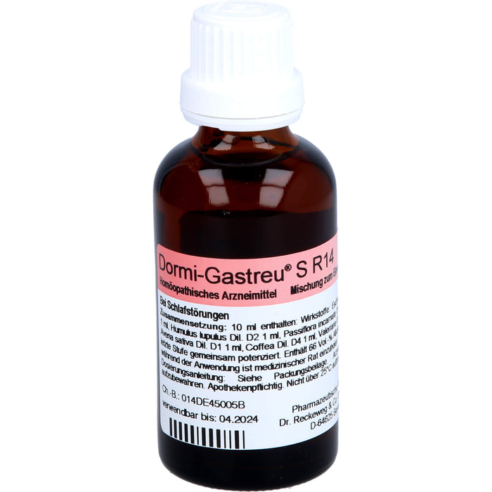 Dr. Reckeweg Dormi-Gastreu S R14 Tropfen bei Schlafstörungen, 50 ml Solution