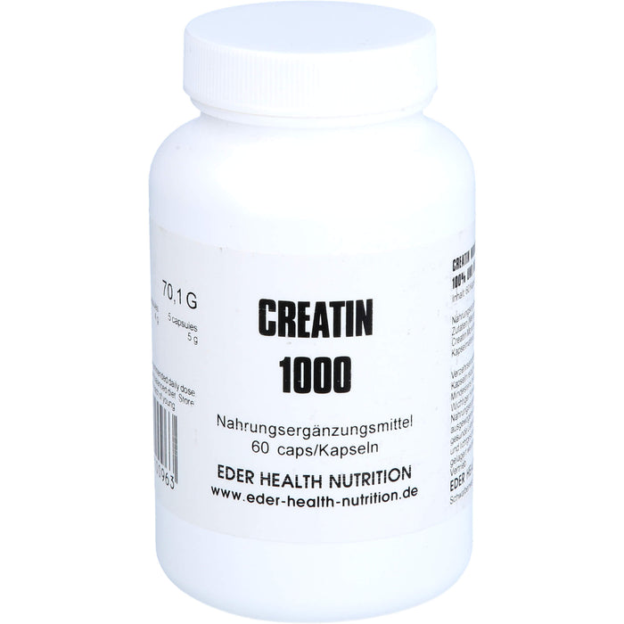 EDER Health Nutrition Creatin 1000 Kapseln, 60 St. Kapseln