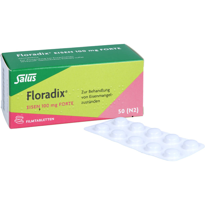 Floradix Eisen 100 mg forte Filmtabletten, 50 pc Tablettes