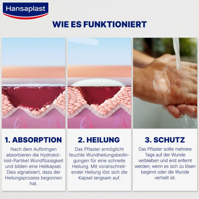 Hansaplast zweite Haut Schutz für Alltagswunden ultradünn und flexibel 100% wasserdicht, 6 St. Pflaster
