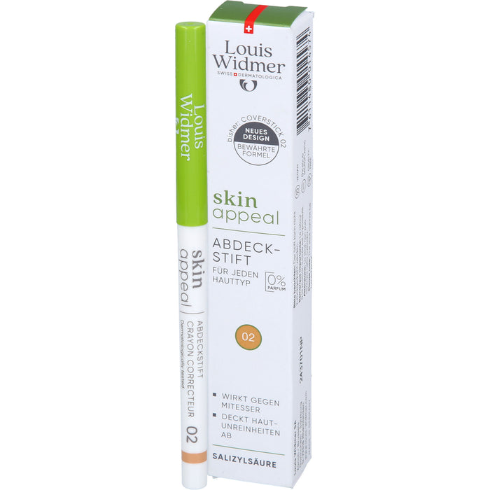 WIDMER skinappeal Abdeckstift 02 unparfümiert, 1 St. Stift