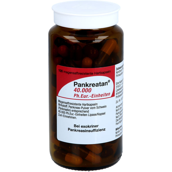 Nordmark Pankreatan 40.000 Kapseln bei exokriner Pankreasinsuffizienz, 200 pcs. Capsules