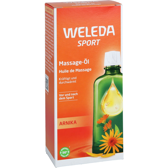 WELEDA Sport Massage-Öl Arnika kräftigt und durchwärmt, 200 ml Huile