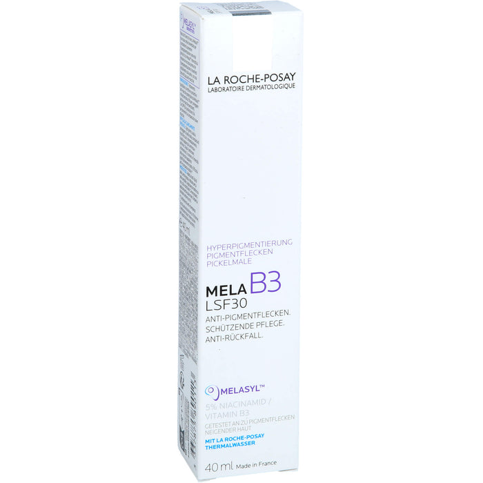 La Roche-Posay Mela B3 Creme LSF 30 Tagescreme gegen Pigmentflecken mit Melasyl & Niacinamid, 40 ml Crème
