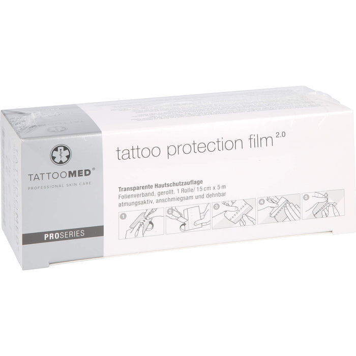 TattooMed tattoo protection film - 2,0 - 15 cm x 5m, 1 pc Paquet
