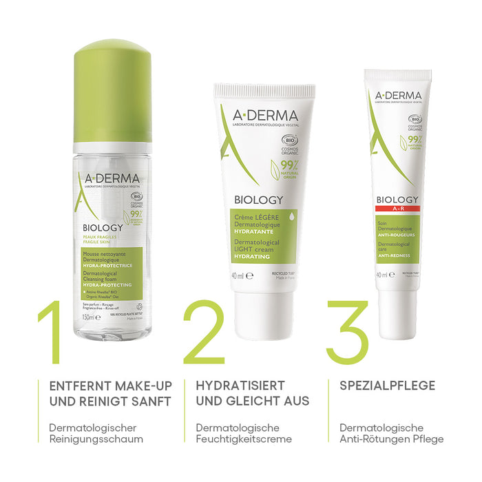 A-DERMA BIOLOGY Reinigungsschaum, 150 ml Mousse