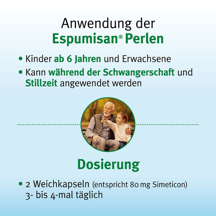 Espumisan Perlen bei Blähungen, 100 St. Kapseln