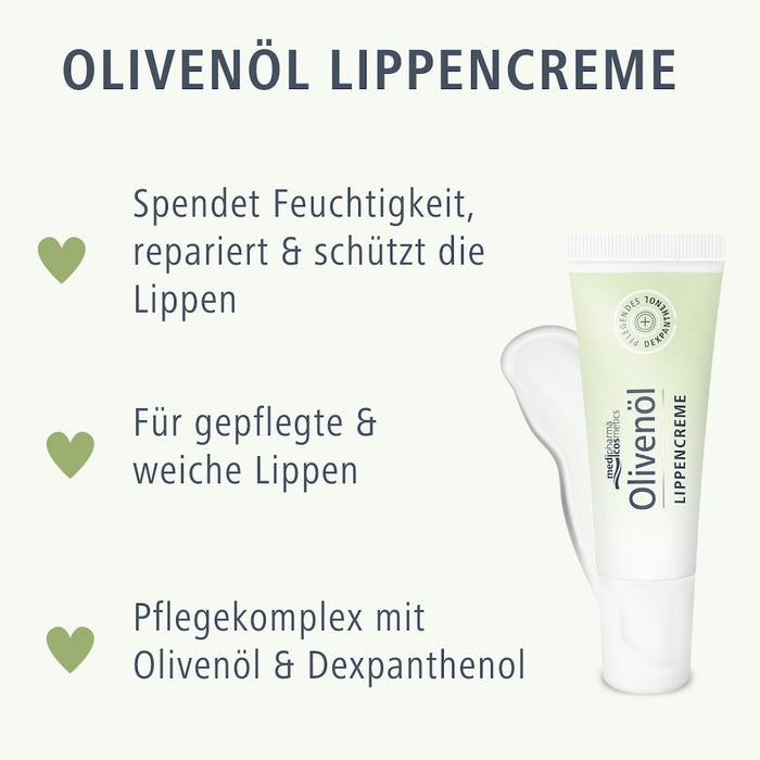 medipharma cosmetics Olivenöl Lippencreme, 10 ml Crème