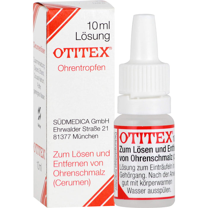 OTITEX Ohrentropfen zum Lösen und Entfernen von Ohrenschmalz, 10 ml Solution
