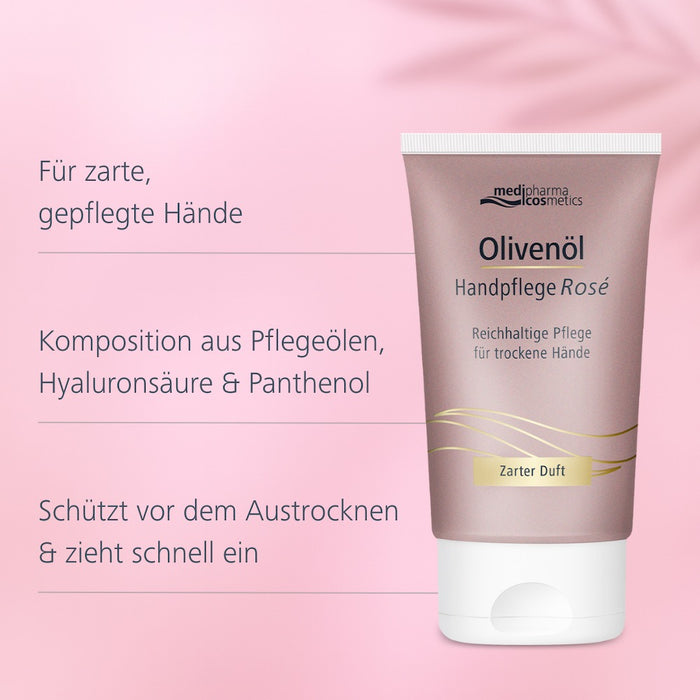 Medipharma Cosmetics Olivenöl Handpflege Rosé, 50 ml Crème