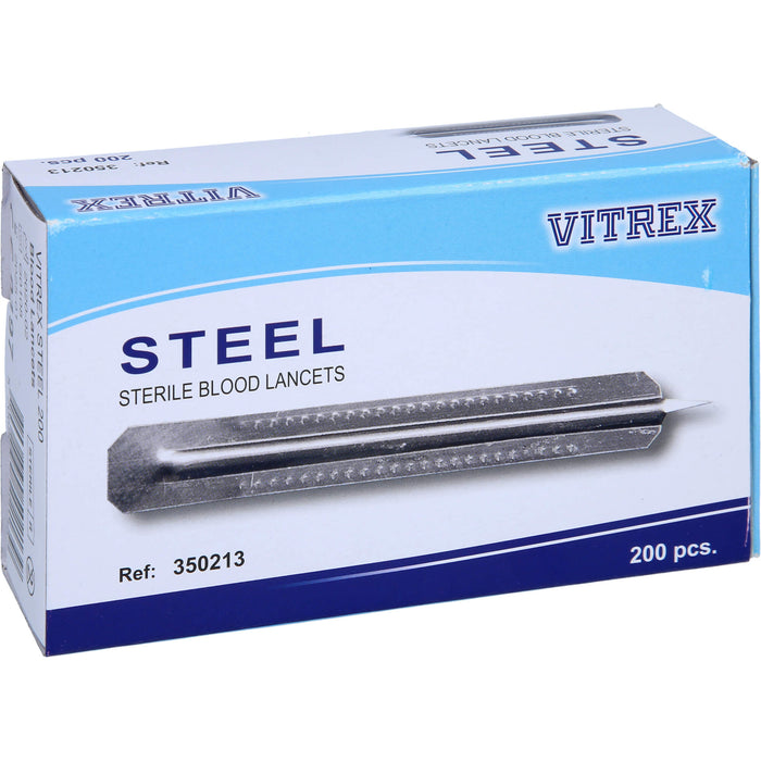 Vivomed Blutlanzetten metall einfach, 200 pcs. Pack