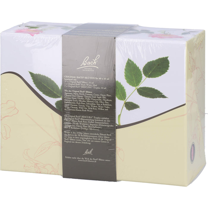 Bach Original Bach-Blüten Nr. 1-38 und RESCUE Tropfen Set in der dekorativen Pappbox, 40 pcs. Bottles