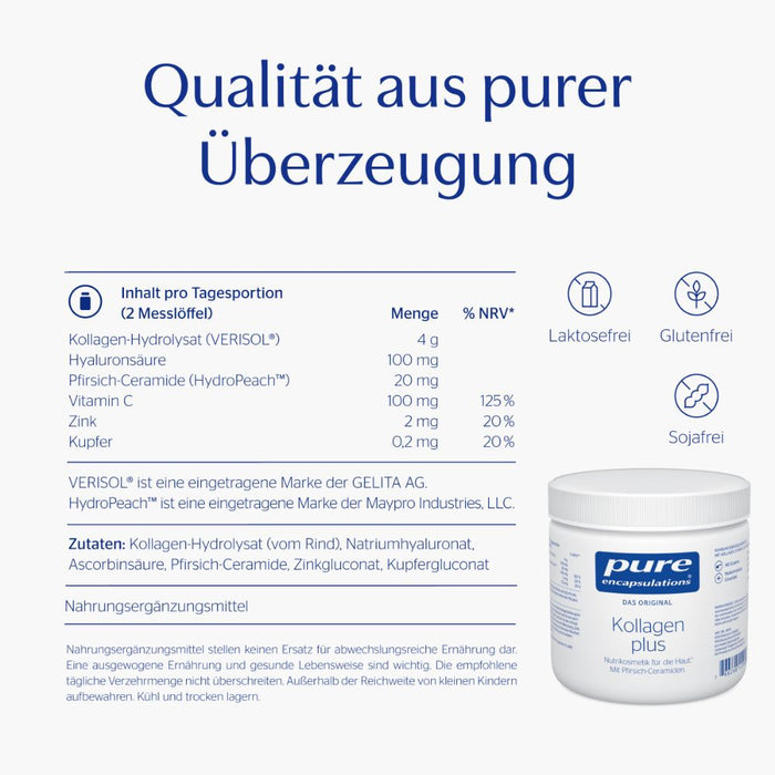 Pure Encapsulations Kollagen plus Pulver, 140 g Poudre