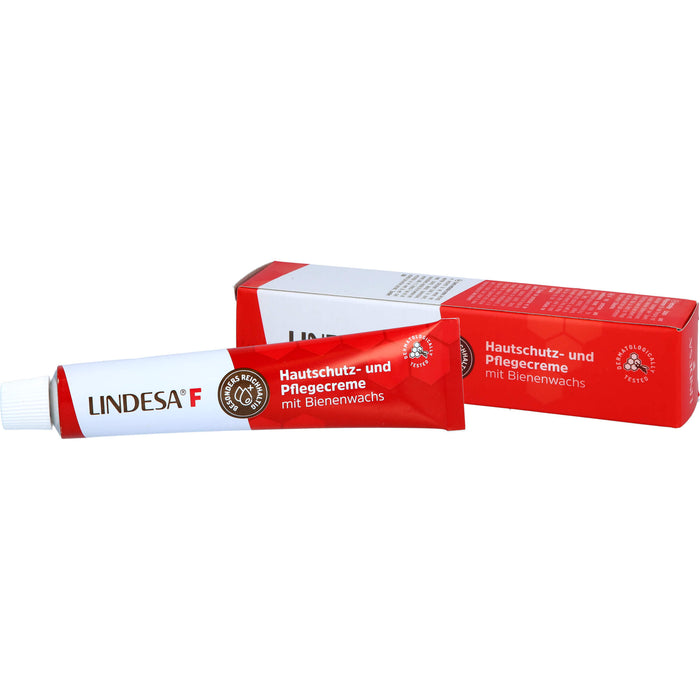 Lindesa F Hautschutz- und Pflegecreme mit Bienenwachs, 50 ml Cream