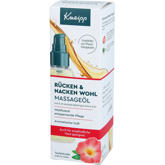 Kneipp Rücken & Nacken Wohl Massageöl Teufelskralle, 100 ml Huile