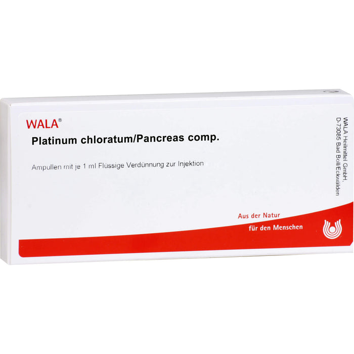 Platinum chloratum/Pancreas comp. Wala Ampullen, 10 pcs. Ampoules