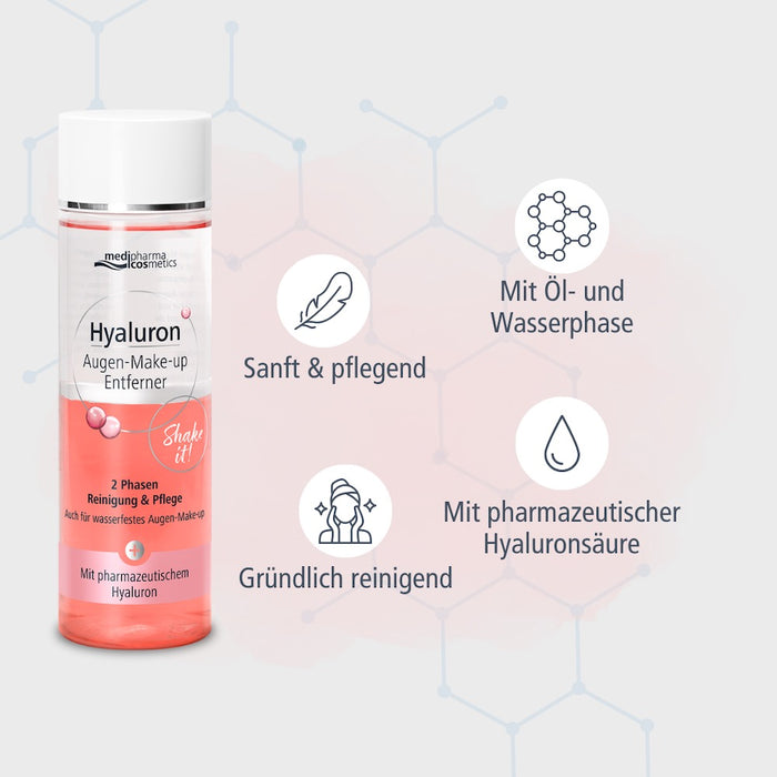 Medipharma Cosmetics Hyaluron Augen-Make-up Entferner, 200 ml 
