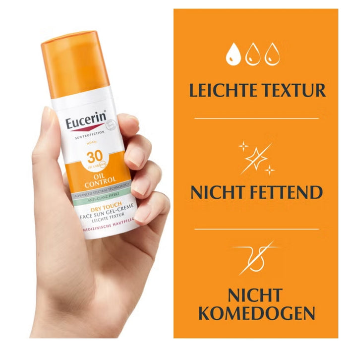 Eucerin Oil Control Face Sun Gel-Creme LSF 30, 50 ml Cream